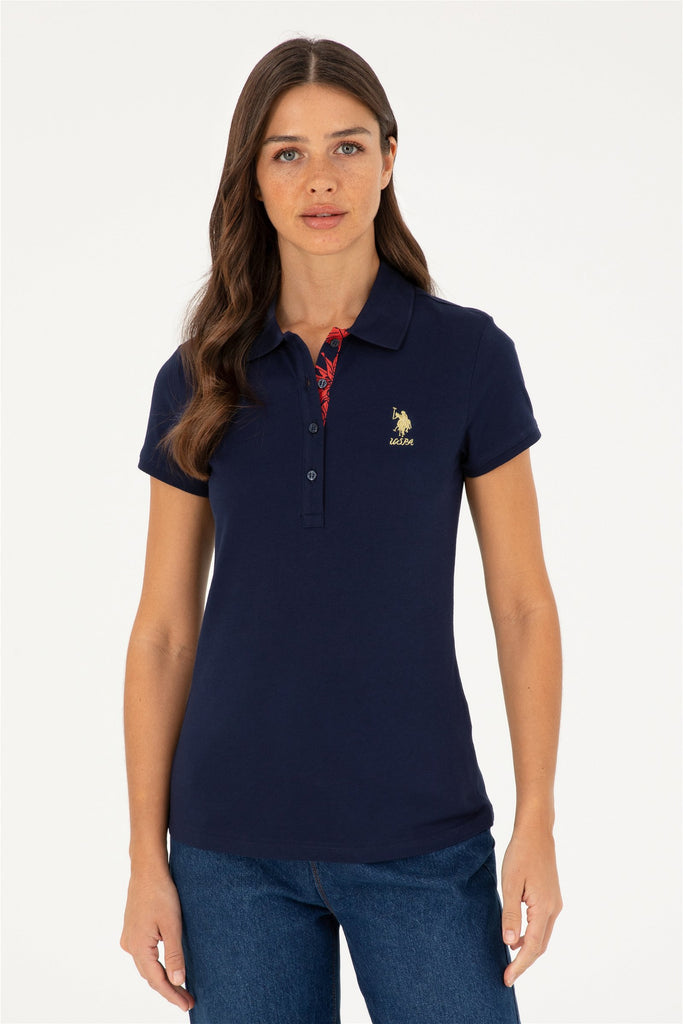 Ženska-Teget-Plava-Polo-Majica-1806650VR033-4