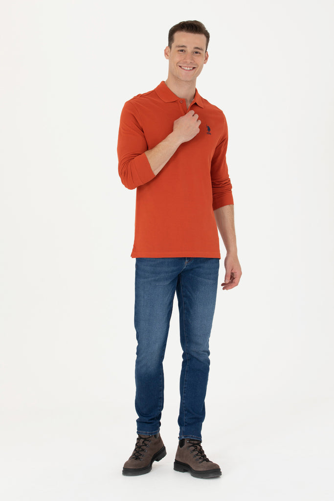 Muška-Narandžasta-Polo-Majica-1639086VR031-3