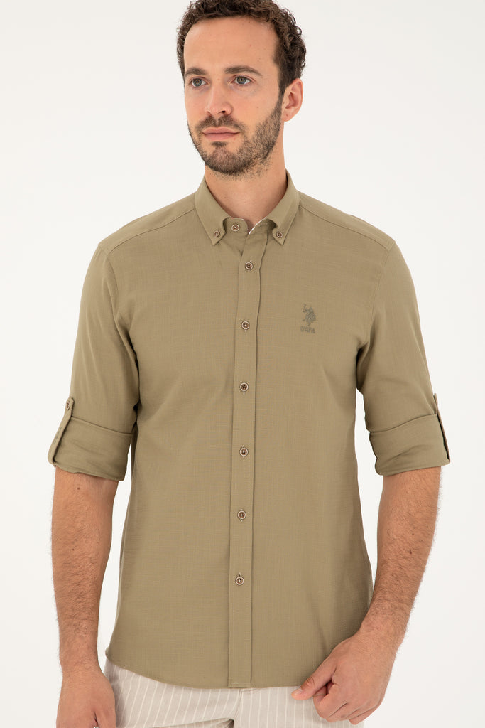Muška-Khaki-Košulja-1837940VR027-3