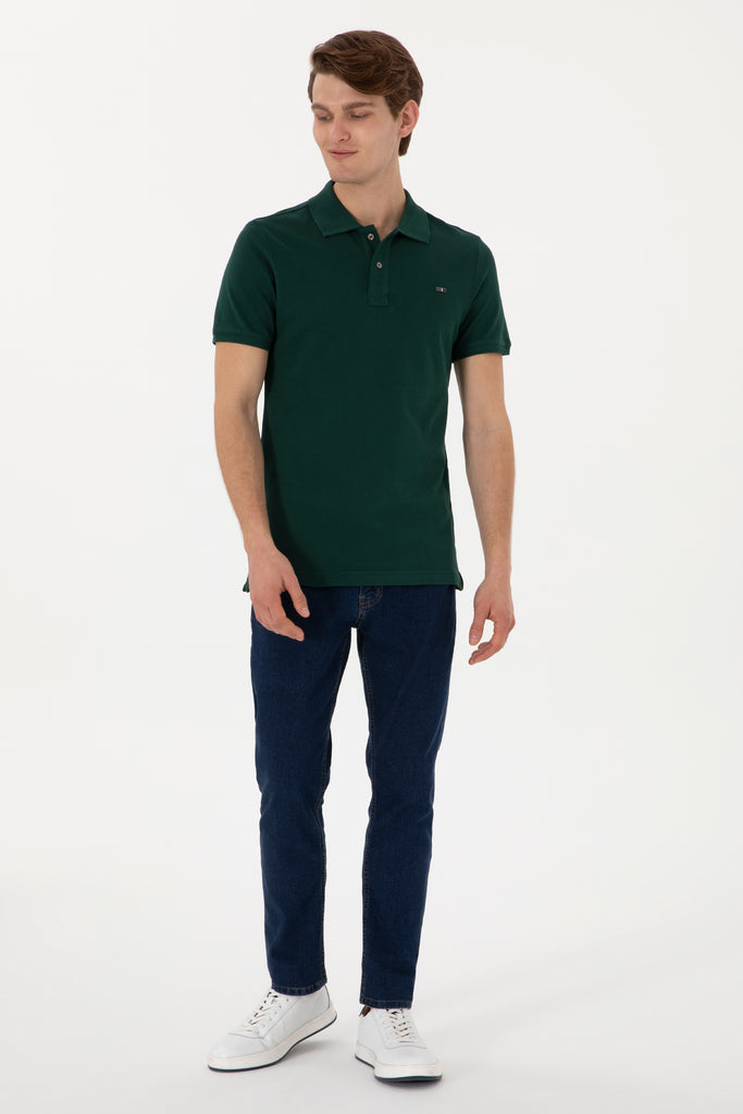 Muška-Zelena-Polo-Majica-Kratkih-Rukava-2084586VR079-3