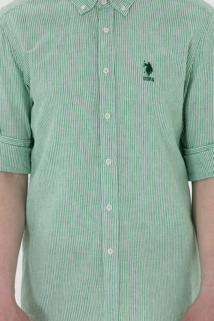 Muška-Zelena-Košulja-Dugih-Rukava-2104298VR054-6