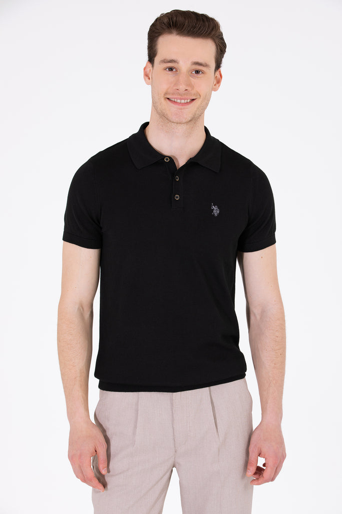 Muška-Crna-Polo-Majica-1587066VR046-2