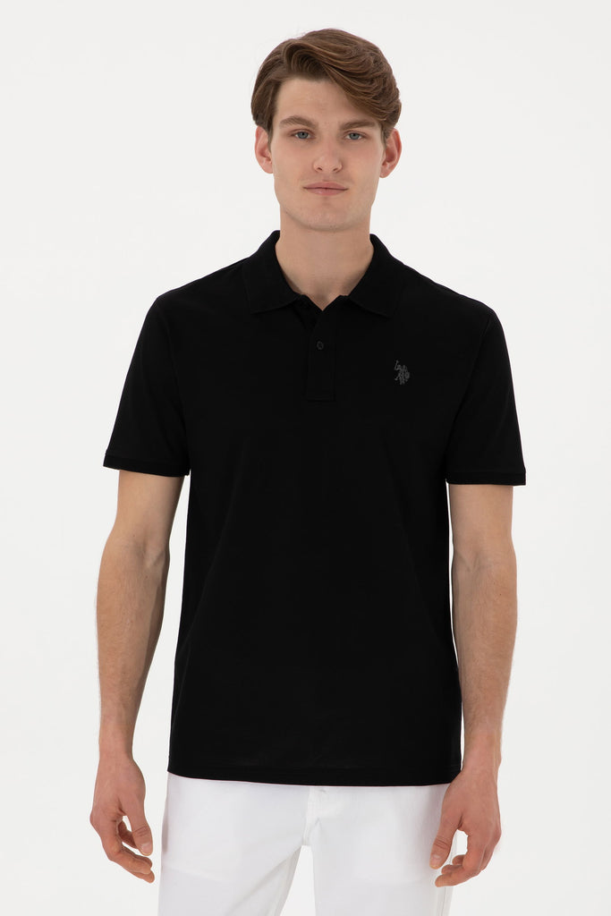 Muška-Crna-Polo-Majica-Kratkih-Rukava-2084383VR046-4