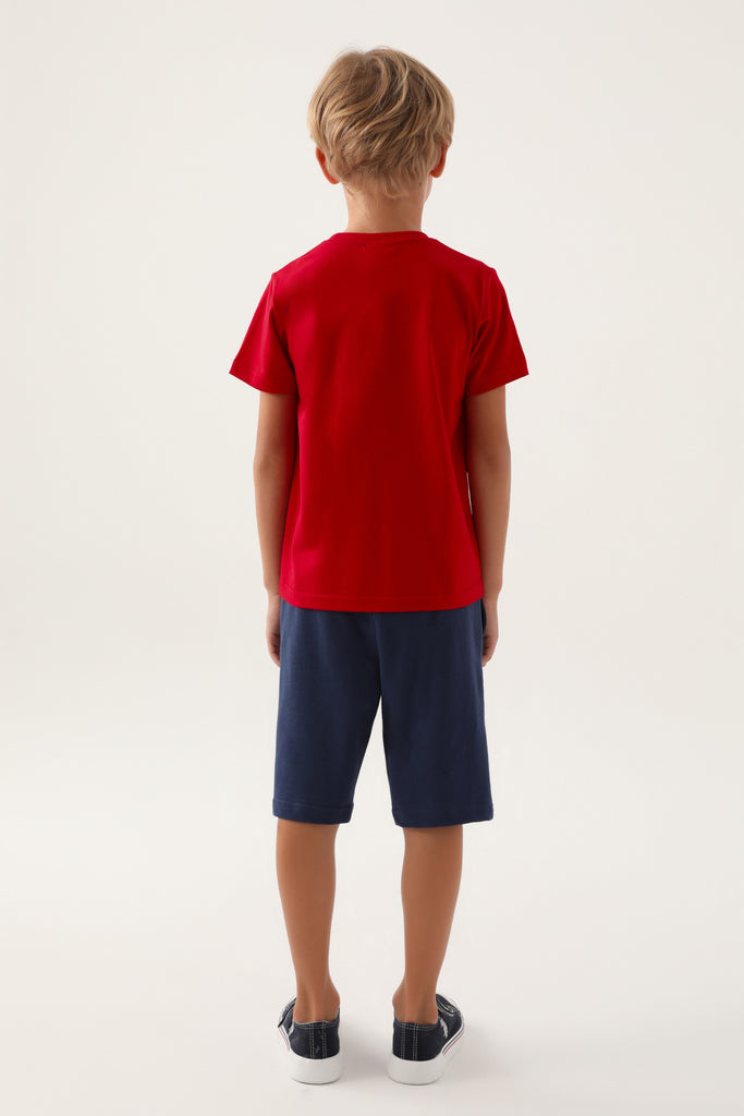 Komplet-Majica-&-Šorc-Za-Dečake-US1757RED-5