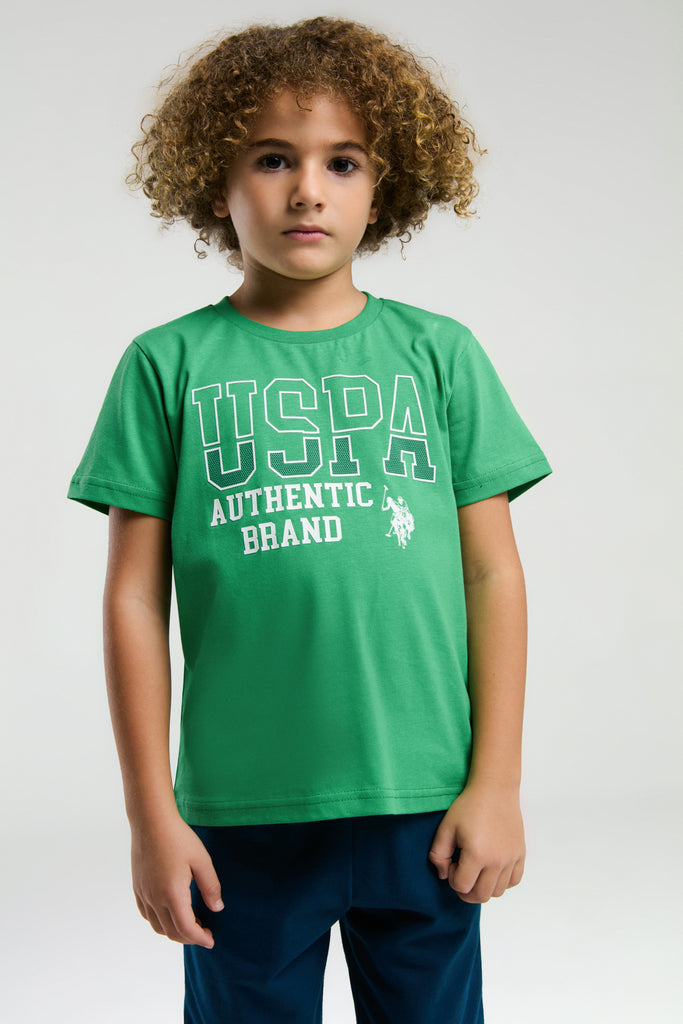 Komplet-Majica-&-Šorc-Za-Dečake-US2009GREEN-2