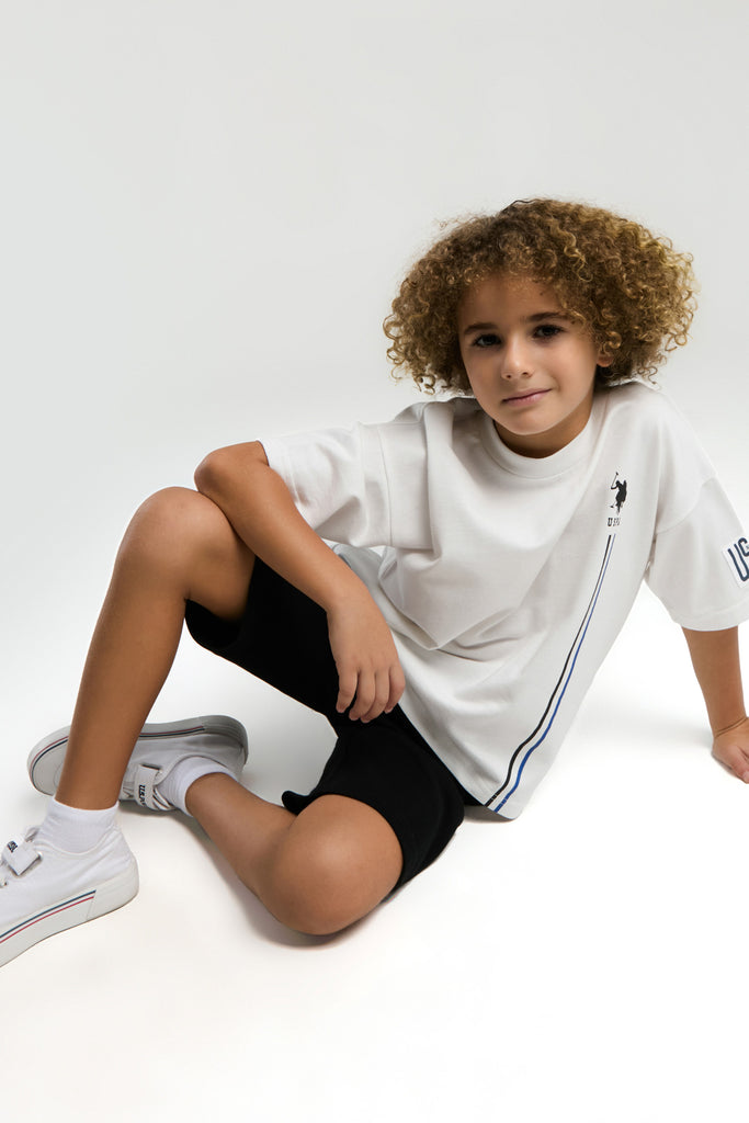 Komplet-Majica-&-Šorc-Za-Dečake-US2018WHITE-2