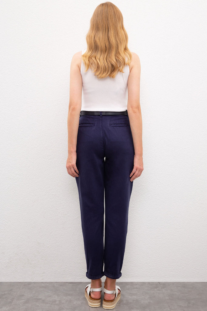 Ženske-Teget-Plave-Pantalone-976258VR033-2